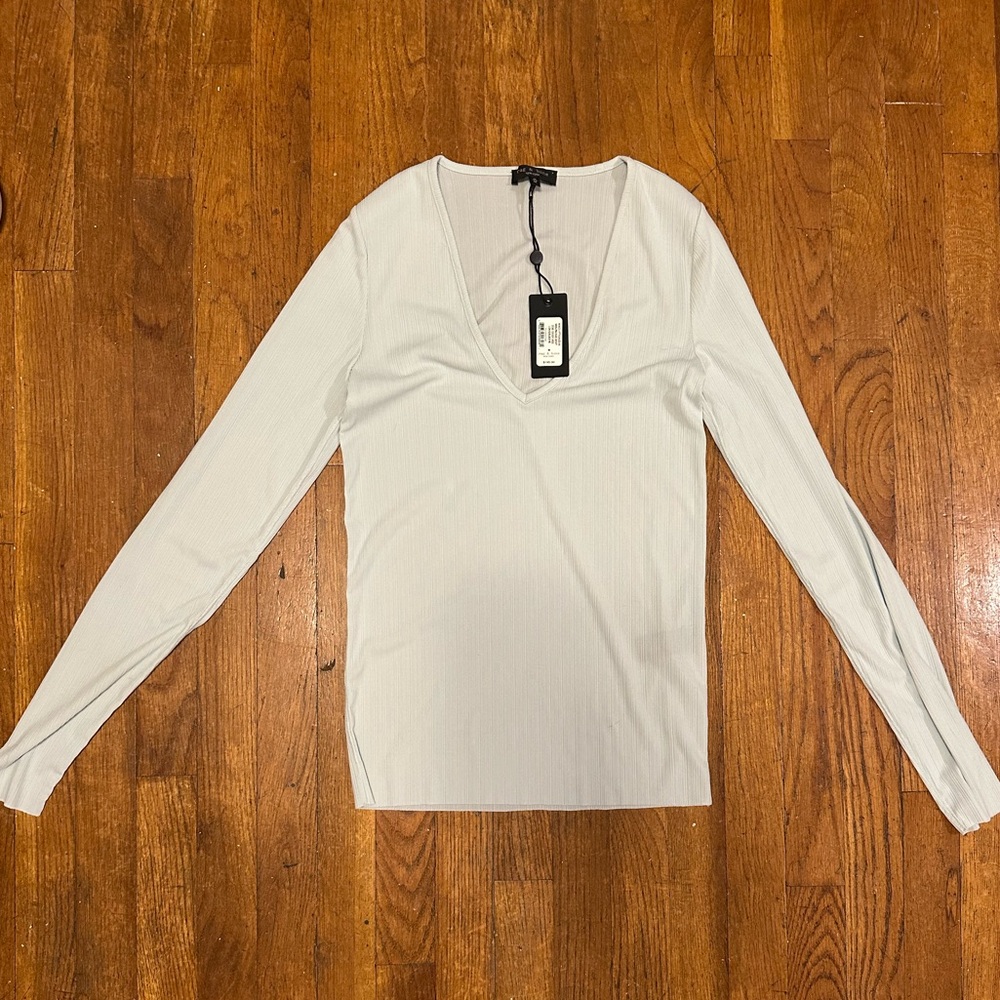 Rag & Bone Light Blue Long Sleeve Top